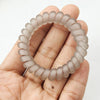 Frosted transparent telephone cord-grey