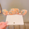 4# yellow floral pair clip-2pcs