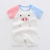 Pink blue pig / 66 pure cotton