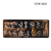 Yzw-m28 / 100*40mm blue film white background