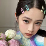 Sweet girl cute water drop children's small hairpin hairpin bb clip 2023 new baby hairpin headdress hair accessories