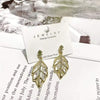 Color-preserving gold earrings