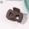 Frosted ponytail clip-4cm bow tie dark coffee / qiyue factory direct sales