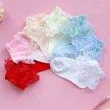 New Spring and Autumn Girls Lace Socks Korean Version Embroidered Rabbit Princess Dance Socks Children Baby Cotton Socks Children's Socks