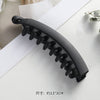 1# black frosted banana clip