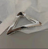 Silver metal triangle