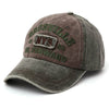 Washed nys baseball cap - green / adjustable