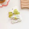 4#new floral hairpin-green
