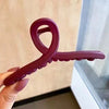Frosted shark clip-rose red