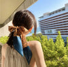 Leopard point blue hair band