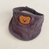 Labeled bear beanie hat - dark gray / hat circumference 44-49cm/recommended 6-36 months