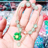 Small daisy crystal bracelet 【green】