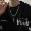 Double cuban cross [chain] 55cm