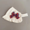 White-red english ribbon / s-head circumference 35-42cm [0-10 months]