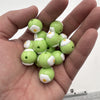 Hand-painted beads - solid color eggs