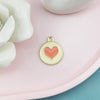 White pink heart