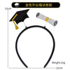 Gold graduation cap exam paper / one size fits all