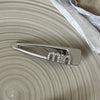 Silver min-long hollow drop 6.5cm