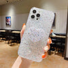 Glitter sequins - the same style love bracket - silver / iphone 12promax
