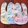 Crystal velvet pocket bib with lace
