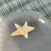 Irregular five-pointed star - beige