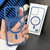 Frosted magnetic shell box (sapphire blue) / ip 15