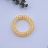 Frosted telephone cord hair tie-orange polka dots