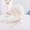 Embroidered daisies beige / hat circumference: 42-46cm