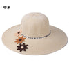 Three flowers beige / one size 58cm