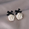 Camellia bow earrings hj4-511