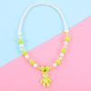 Green bear necklace