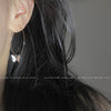 Pair of simple butterfly large earrings