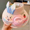 6# pink rabbit empty fan hat / one size fits all