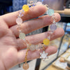 R19 white hexagram bracelet candy color