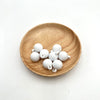 Rubber paint hanging beads - white