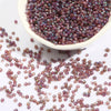 Glass bead color plating series 162c 12/o 2mm deep purple ab 15g/bag about 1000pcs
