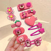 9#rose red flower strawberry bear 12-piece set