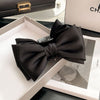1# black double sided bow knot clip