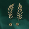 Golden pair of big leaves