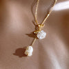 X111 white rose necklace