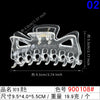 10687#9018 transparent white clip