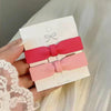 Bow heart two piece set