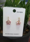 Color-preserving gold and silver needle style pink diamond