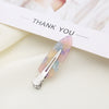 Silver clip purple pastel