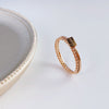 Twist love brand rose gold / us size 5