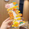 5#little yellow duck rabbit hair clip-14 sets