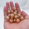 Brown bubble hanging hole beads