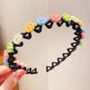 1 colored flower headband