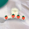 Plush grab strawberries