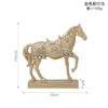 Golden marching horse